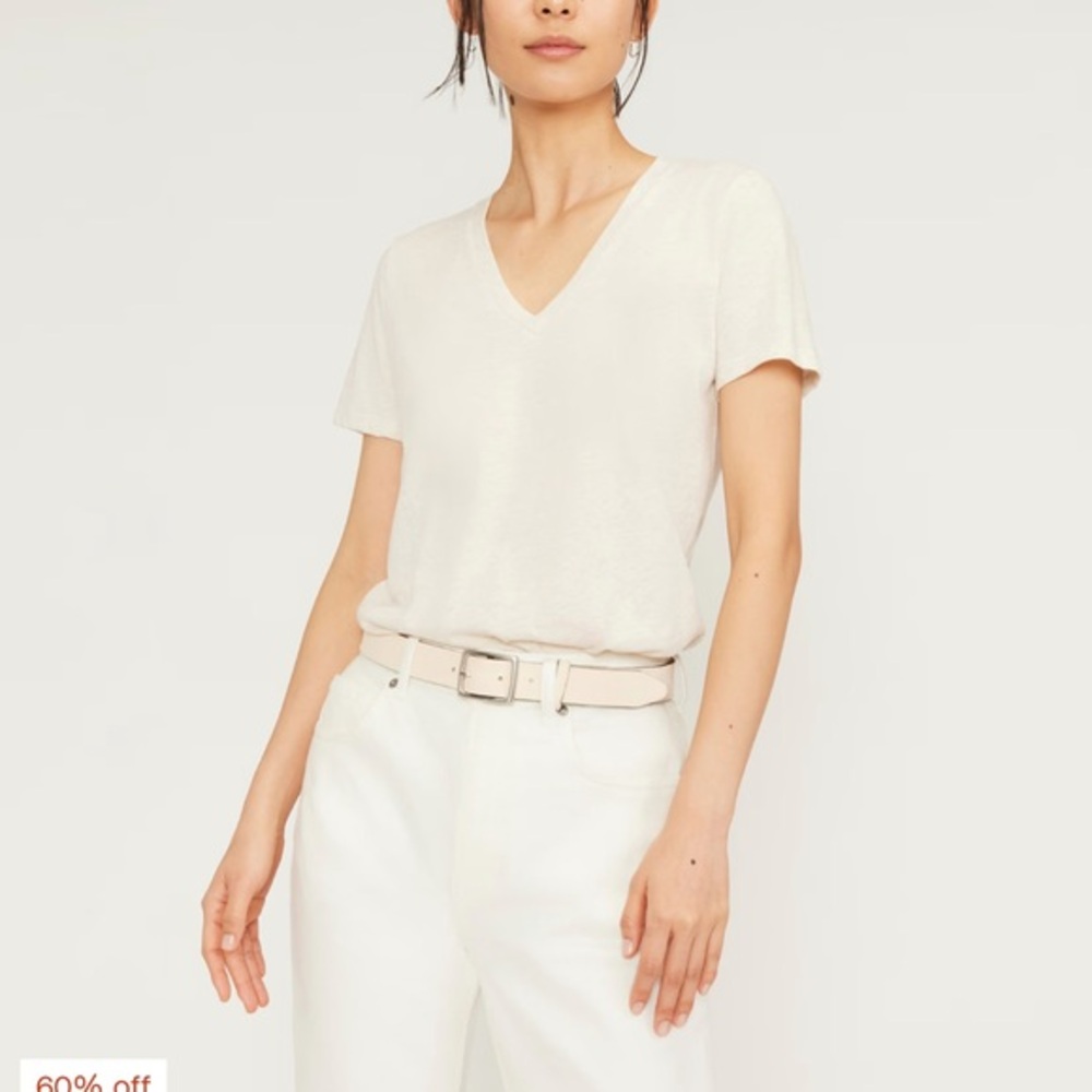 Everlane The  Cotton V-Neck tee - XS - NWOT